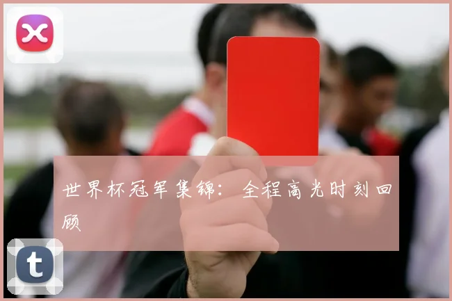 世界杯冠军集锦：全程高光时刻回顾